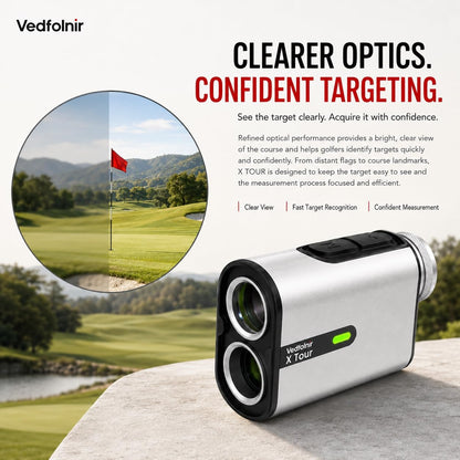 X Tour Pro Golf Laser Rangefinder with Slope & Flag Lock