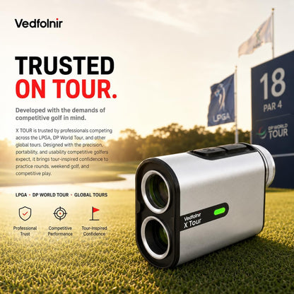 X Tour Pro Golf Laser Rangefinder with Slope & Flag Lock