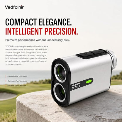 X Tour Pro Golf Laser Rangefinder with Slope & Flag Lock