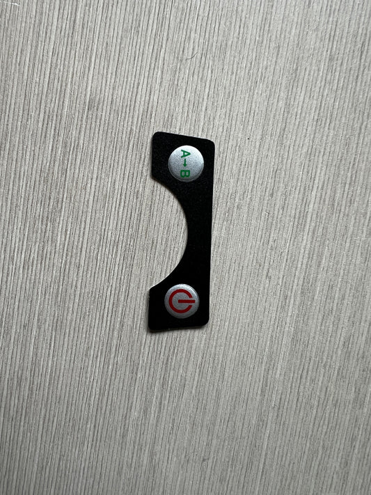 TopCaddy golf trolley display controls button
