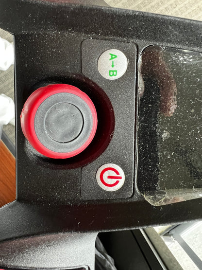 TopCaddy golf trolley display controls button
